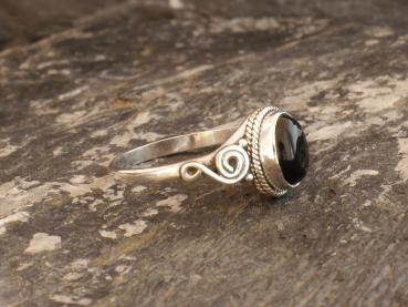 Silberring mit Onyx