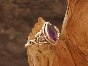 Silberring mit Amethyst