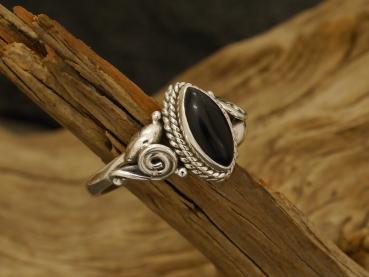 Silberring mit Onyx