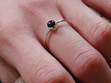 Silberring mit Onyx