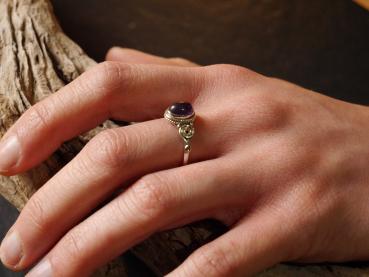 Silberring mit Amethyst