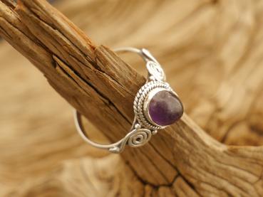 Silberring mit Amethyst