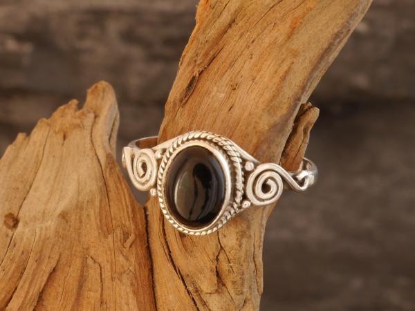 Silberring mit Onyx