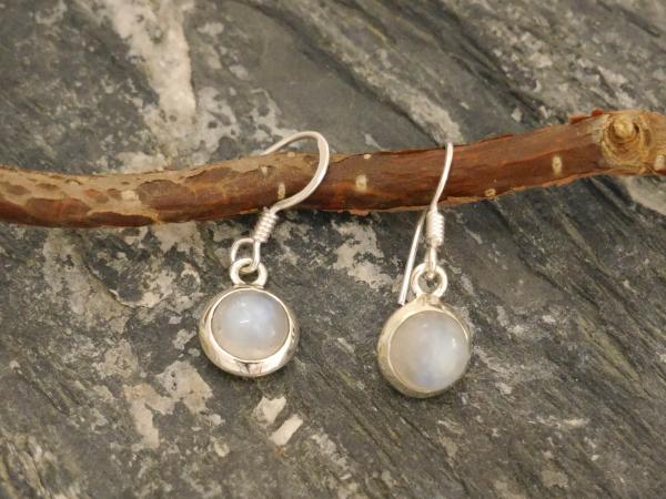 Earrings Silver  Moonstone