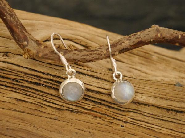 Earrings Silver  Moonstone