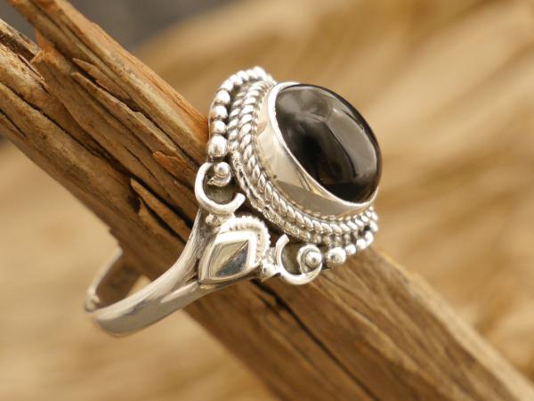 Silberring mit Onyx