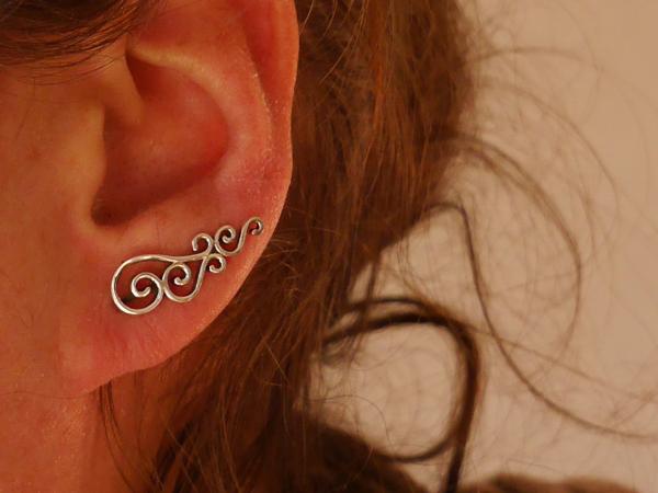 Silberohrringe Earcuffs