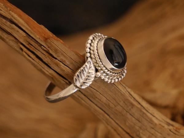 Silberring mit Onyx